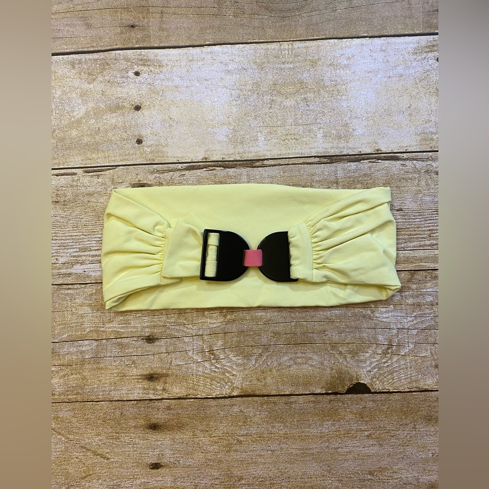 NWOT ERES Swim Yellow Black Wide Headband